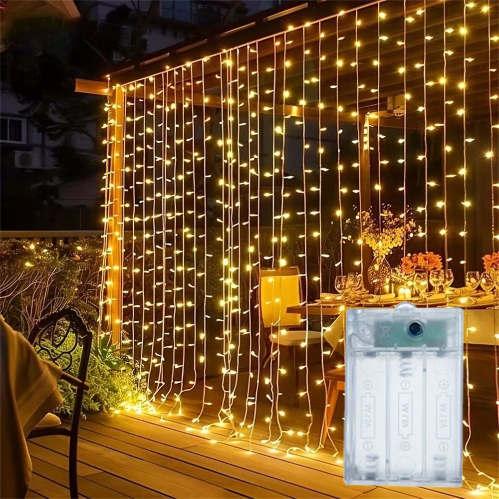 String Curtain Light - Guirlande lumineuse à LED pour rideaux,