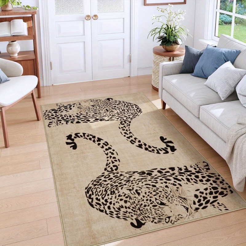 Home Decor Ig - Tapis pour salon léopard luxe grande