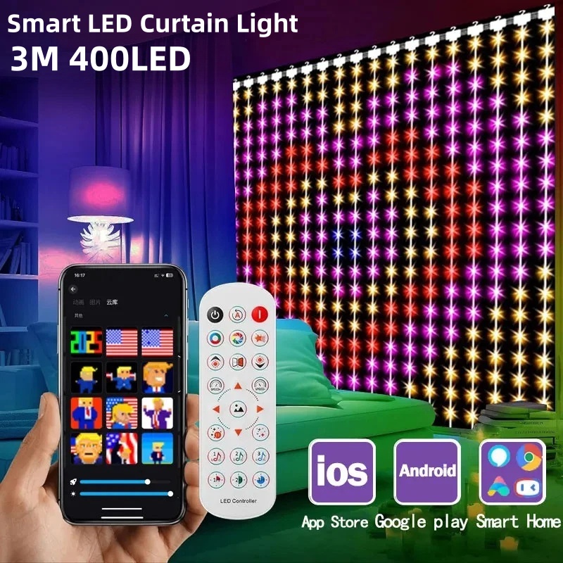 Fairy Lights Bedroom - Guirlandes lumineuses intelligentes 400 LED, application