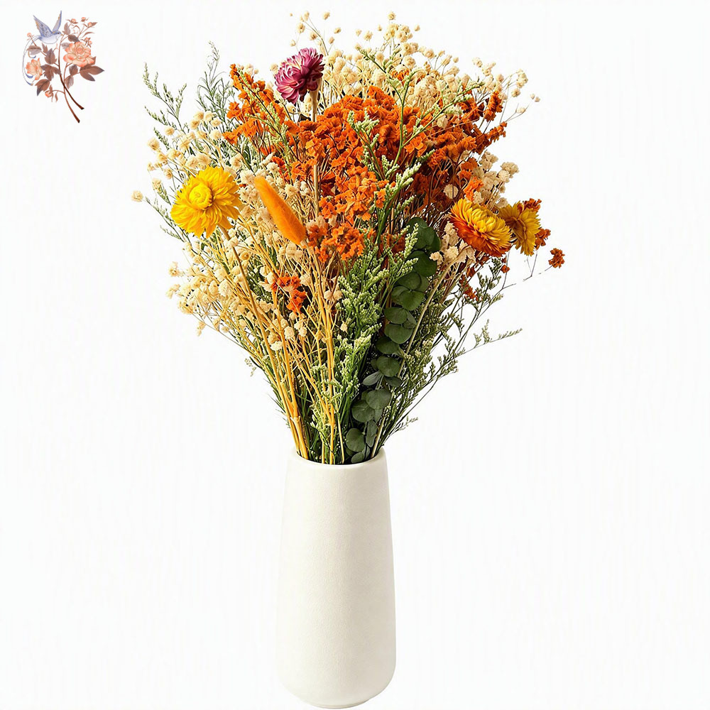 Pampas Grass Decor - Bouquet de fleurs séchées d'automne, herbe