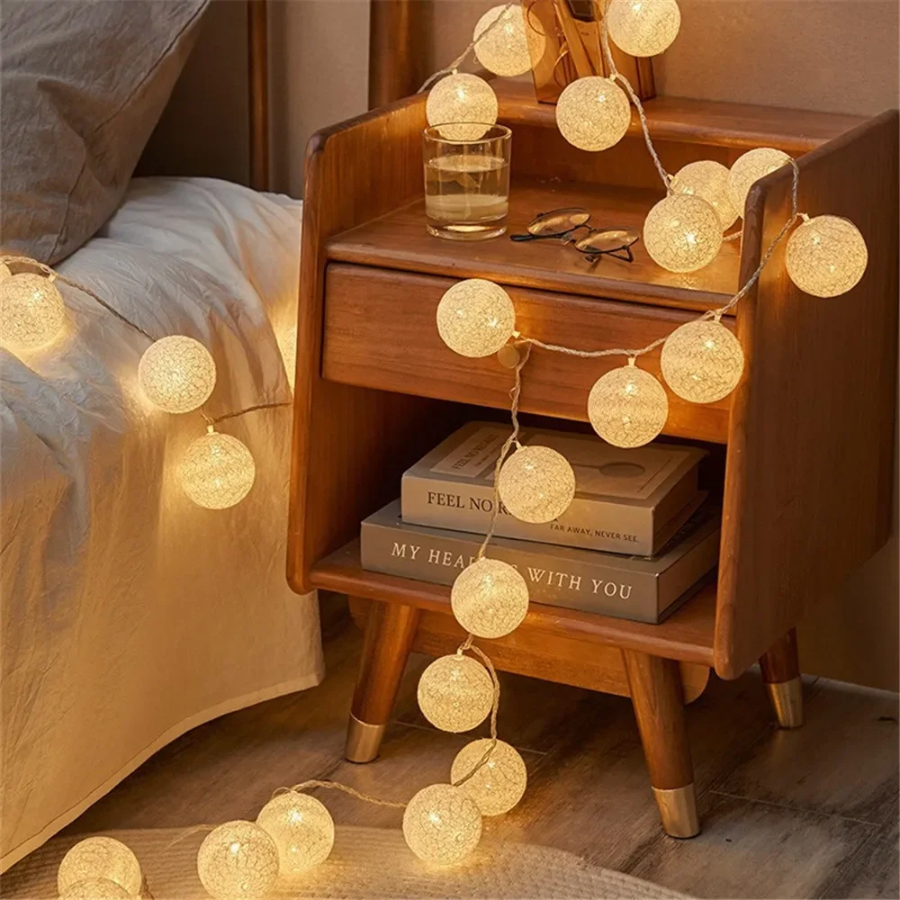 Guirlande de boules de coton p - Fairy Lights Bedroom avis et prix