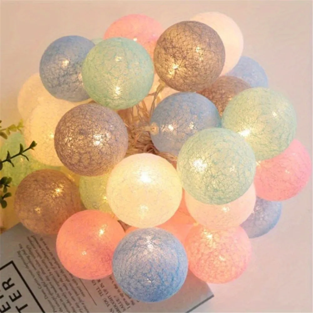 Guirlande de boules de coton p - Fairy Lights Bedroom avis et prix