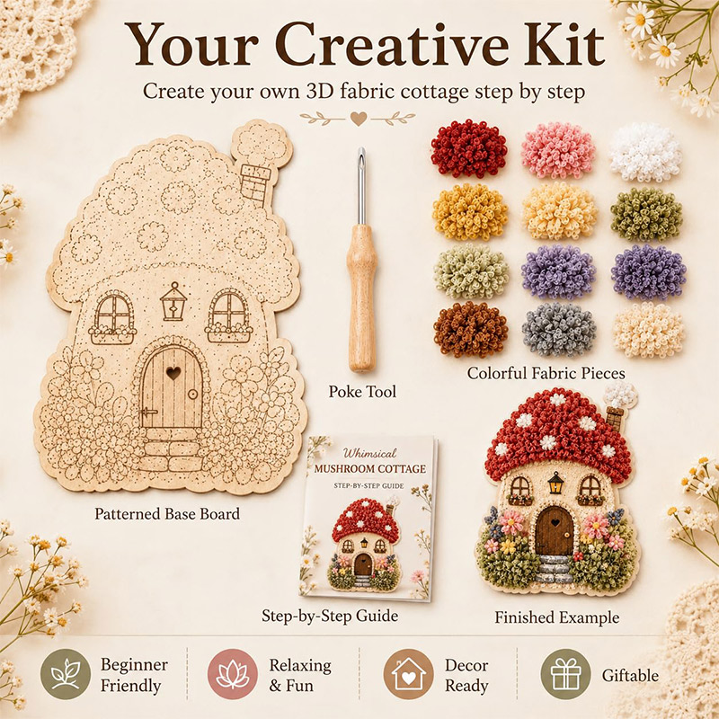Kit DIY Poke Art Maison Champi - Home Decor Design avis et prix