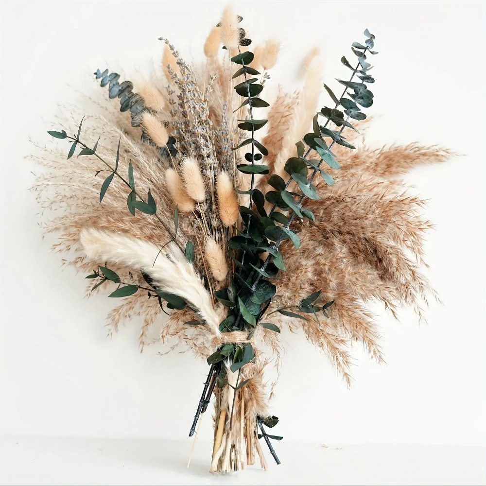 Bouquet de fleurs séchées natu - Pampas Grass Decor avis et prix