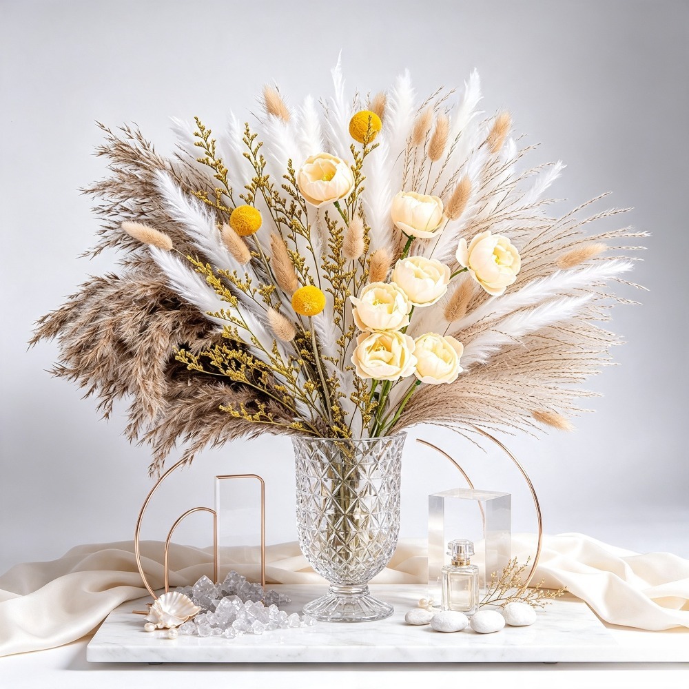 Bouquet de fleurs séchées méla - Pampas Grass Decor avis et prix