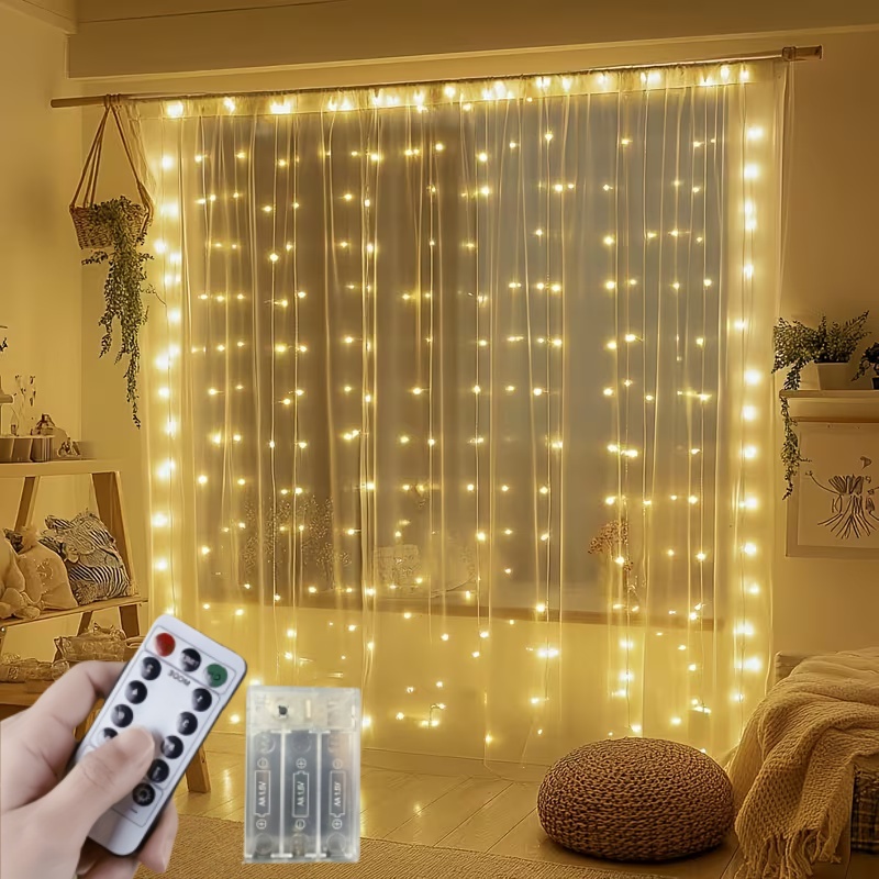 Guirlande lumineuse à piles po - String Curtain Light avis et prix