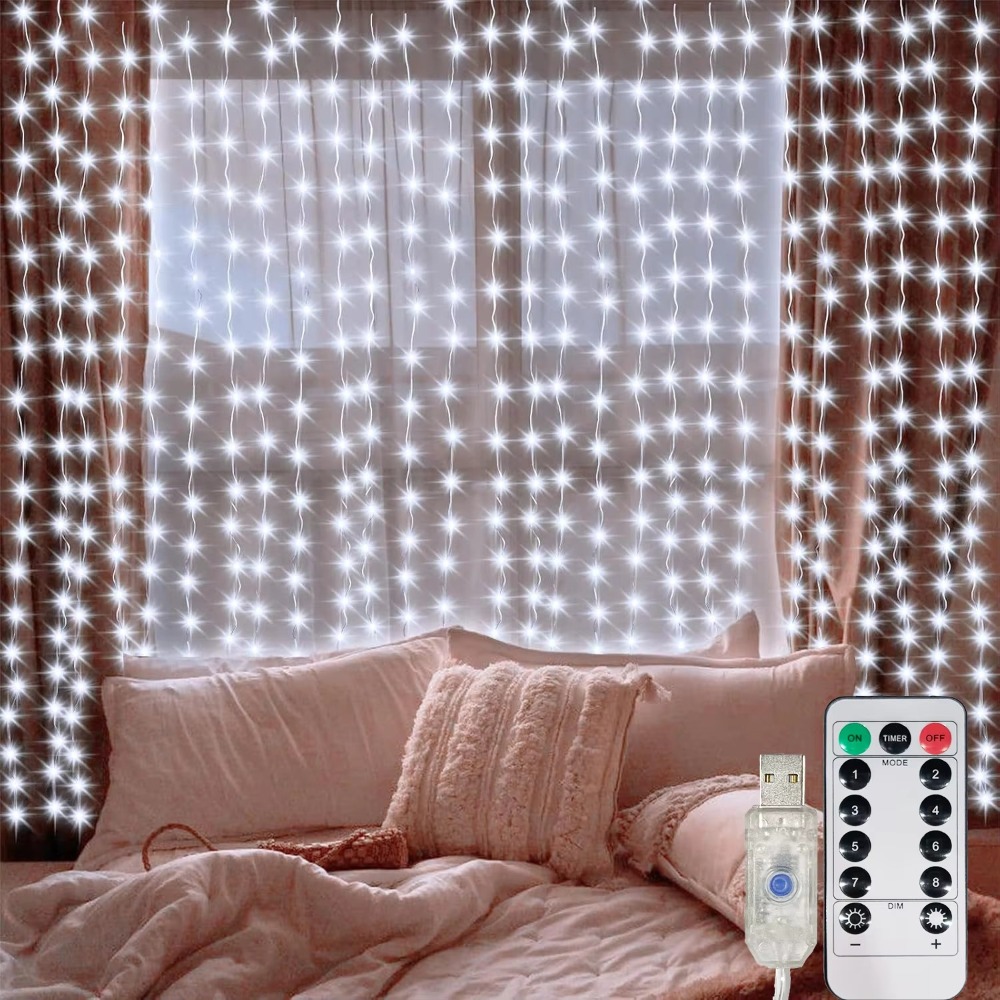 Guirlande de lumières LED à ri - String Curtain Light avis et prix