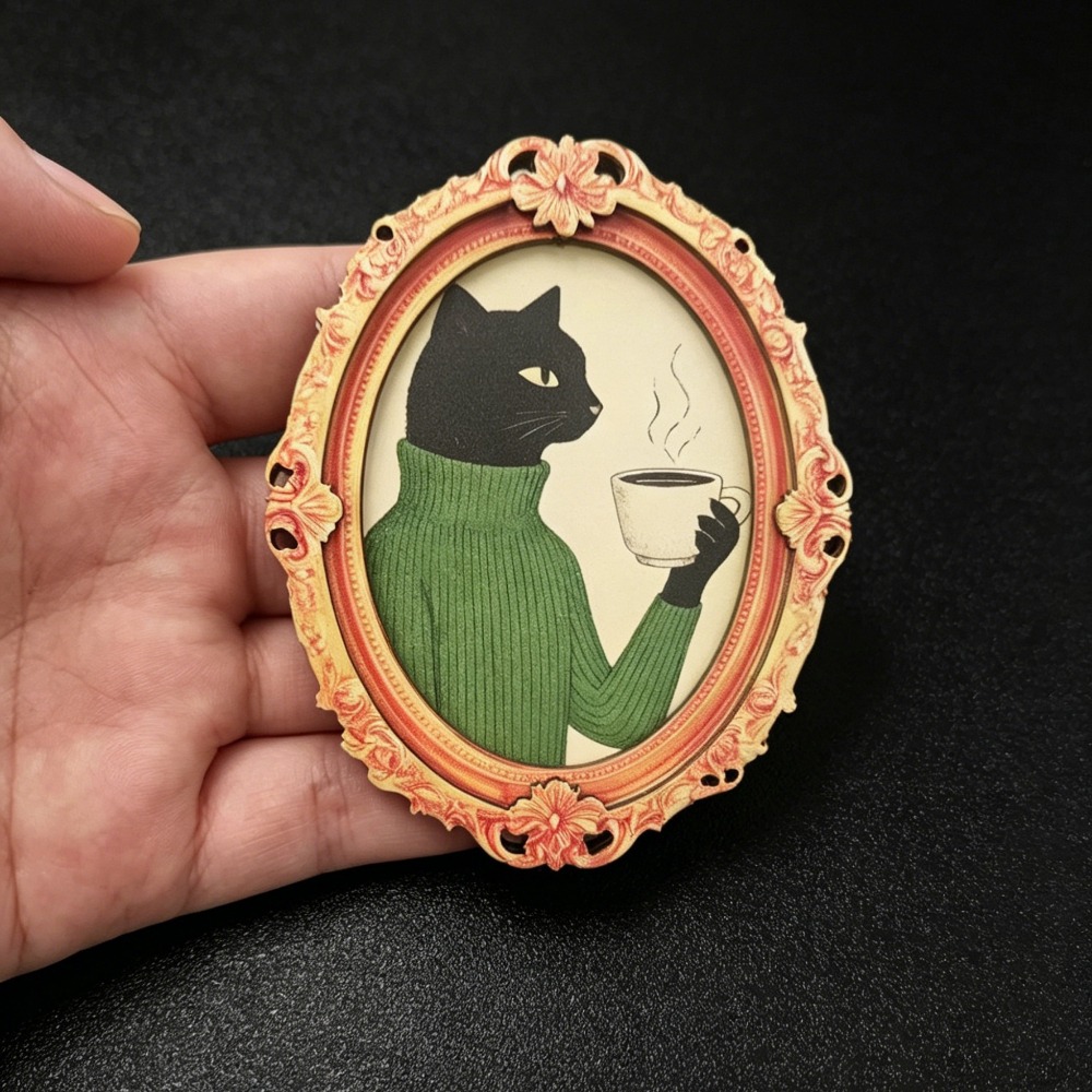 Aimant de réfrigérateur chat m - Home Decor Design avis et prix