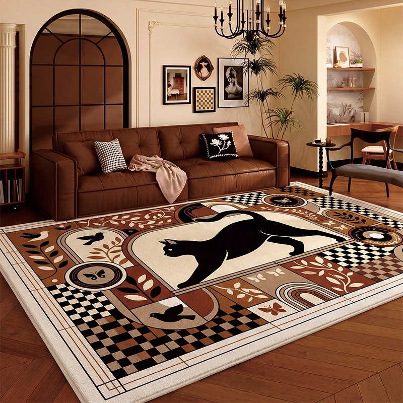 Tapis de salon à motif chat no - Home Decor Ig avis et prix